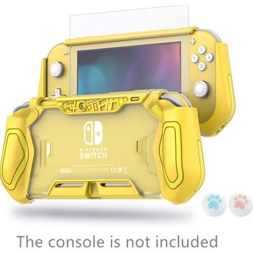 Protector Shockproof Handle Grip Case for Nintendo Switch Lite Mini Ergonomic Comfortable Shell Cover With Tempered Film Caps