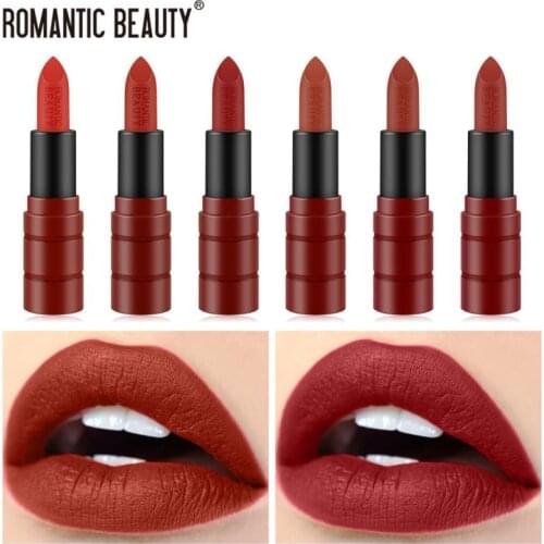 Romantic Beauty Matte Texture Lipstick Without Halo Makeup Lipstick Enhances Complexion Long-lasting Moisturizing Lip Makeup