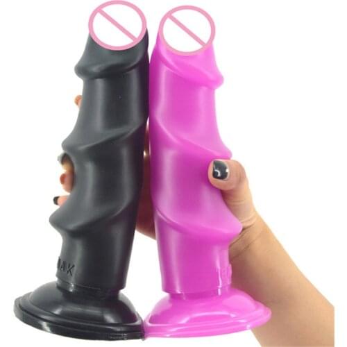 Sex Shop Realistic Dildo With Suction Cup Ribbed Dildo Big Penis G Spot Anal plug Sex Toys For Women Extreme Stimulate Massage