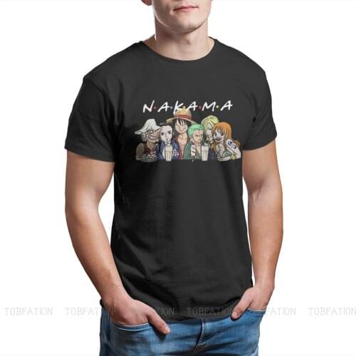 Straw Hat Nakama Graphic TShirt One Piece Monkey D Luffy Nami Sanji Anime Style Streetwear T Shirt Male Tee Unique Gift Clothes