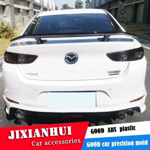 For Mazda 3 Axela Sedan Universal TF Spoiler 2019-2021 Axela Spoiler ABS plastic Material Car Rear Wing Color Rear Spoiler