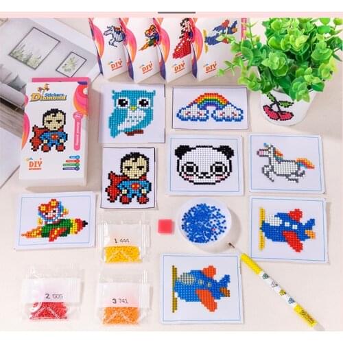 XIE SHOU Diamond Stickers Mini Pattern cartoon New Arrival Hot Sale Diamond Painting Embroidery For Phone Book Decor