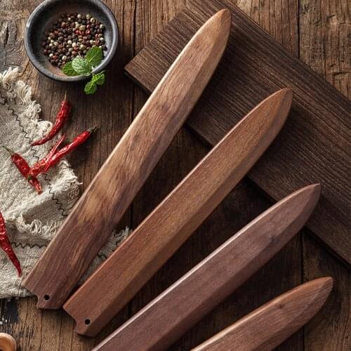 Japanese style fish cutter scabbard of sushi Special Protect the knife set Blade protector Wooden blade holder Wooden scabbard