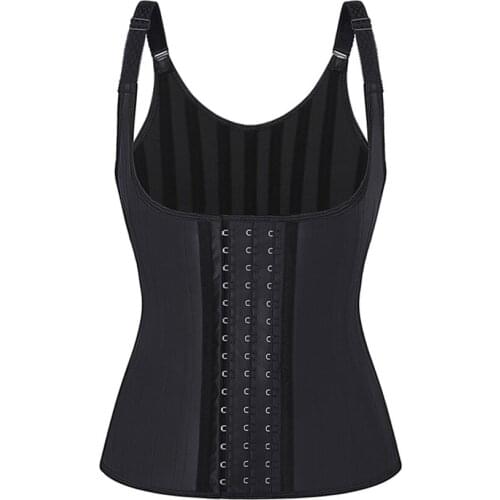 25 Steel Boned Womens Latex Vest Waist Trainer Slimming Underwear Bodsuit Slimming Belt Modeling Strap Shapers Body Shaper Vest