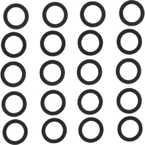 20pcs Black Skateboard Truck Axle Speed Washer Speed Ring Longboard Hardware