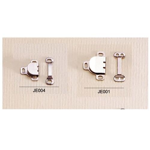 200 pair / lot HE-003 2 parts 8013A trousers skirts hooks and eyes metal brass two sizes nickle color free shipping