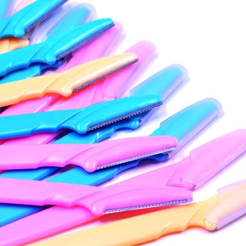 LCJ 3PCS/Lot Women Facial Face Razor Eyebrow Trimmers Blades Shaver Makeup Beauty Tools