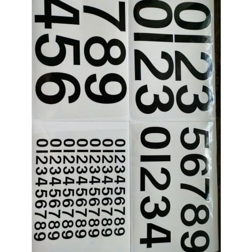 4 Nich (0-9) Metal House Number Wheelie Bin Stickers Street Name,Apply Door Sign Mail Box Numbers Metal Letters Car Sticker