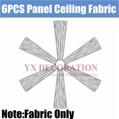 6pcs Lot Panel Ice Silk Ceiling Drapery Roof Canopy Linear Draping Fabric For Wedding Event Decoration