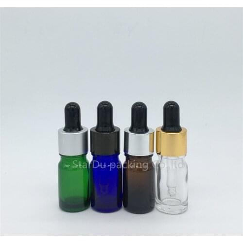 480pcs 5ml bottles of essential oils deployment bottle points bottling cosmetic, glass rubber dropper bottle