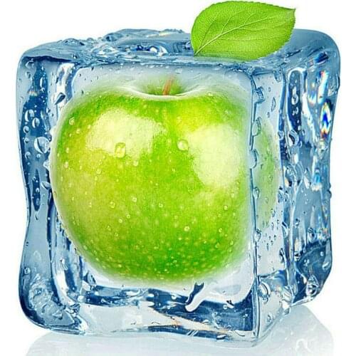 5d diy diamond painting ice cube green apple fruit landscape full square diamond mosaic sticker diamond embroidery