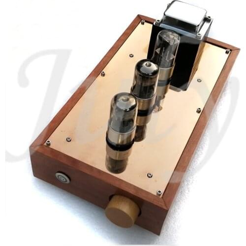6N8P 6SN7 tube preamplifier 6Z5P bile rectifier, solid wood box hifi front bile preamp, 10HZ-100KHZ,Distortion