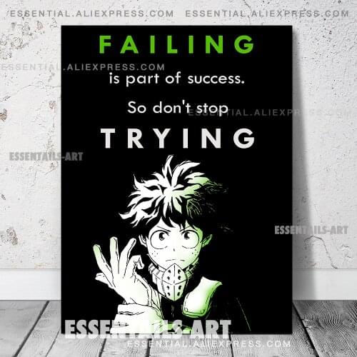 My Hero Academia Izuku Midoriya Deku BNHA Anime Poster Canvas Wall Art Painting Decor Pictures Bedroom Home Decoration Prints