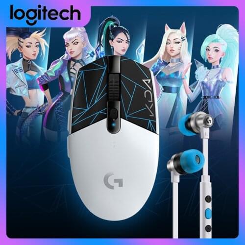 Wireless KDA Logitech G304 G333 Headphone G840 Mouse Pad G502 Gaming Mice for PC Gamer Girl Computer Laptop Accessories