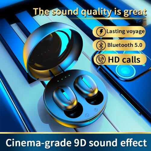 S8TWS5.0 Binaural Bluetooth Headset HIFI Music Headset Wireless Headset Phone Hands-Free Headset Sports Waterproof Charging Box
