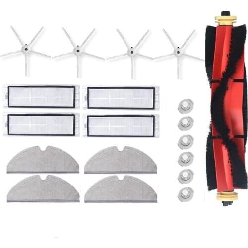19Pcs Washable HEPA Filter Main Brushes Side Brush Parts for Xiaomi Roborock S5 Max S6 Vacuum Cleaner Accessories