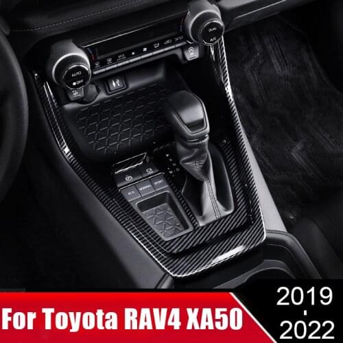 For Toyota RAV4 XA50 2019 2020 2021 RAV 4 ABS Plastic Car Internal Gear Shift Box Panel Cover Trim Frame Decoration Accessories