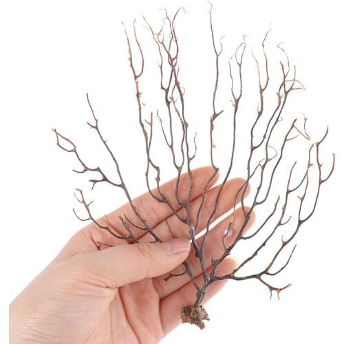 1PC Natural Conch Shell Simulation Sea Willow Sea Iron Tree Coral Branch Craft Household Home Decoration Seafish Ornamento 2Size