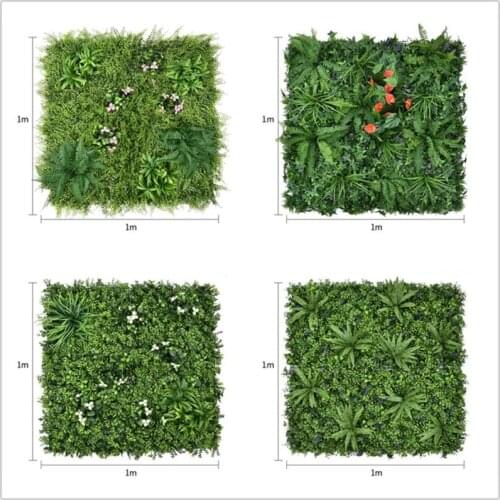 100cm Artificial Plant Flower Grass Wall Background Wall Fake Lawn Wedding Decoration Home Decor Accessories Plant Simulation