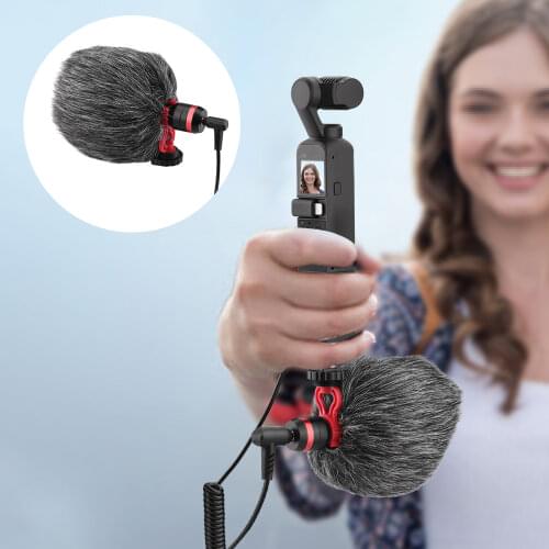 Condenser Microphone Wired Pointing for DJI Pocket 2 Handle Gimbal Universal Bracket Camera for DJI Pocket 2 Accessories
