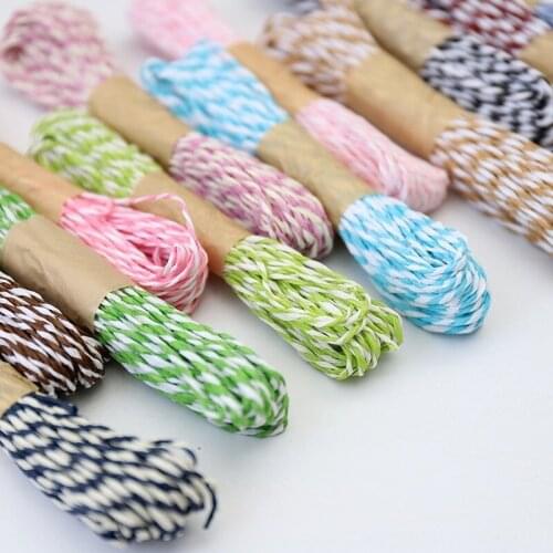 12pcs 10meters 2mm Wide Raffia Paper Ribbon Twine String for Christmas Valentines Day Party Gifts Wrapping DIY Craft