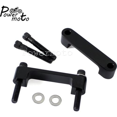 Motorcycle Aluminum Black Front Fender Mounting Bracket For Harley Electra Glide Street Glide Road King FLTR FLHR FLHT 1996-2013