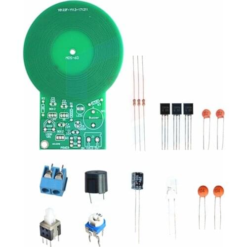 1PCS DIY Kit Metal Detector Kit Electronic Kit DC 3V-5V 60mm Non-contact Sensor Board Module DIY Electronic Part Metal Detector
