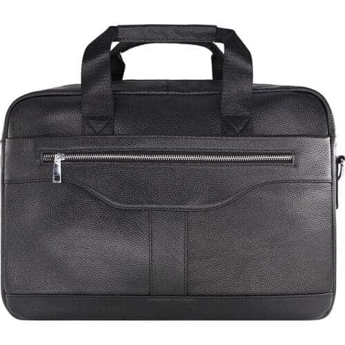 Top layer cowhide leather shoulder bag male tote bag handbag mens high-end leather business retro computer bag laptop briefcase
