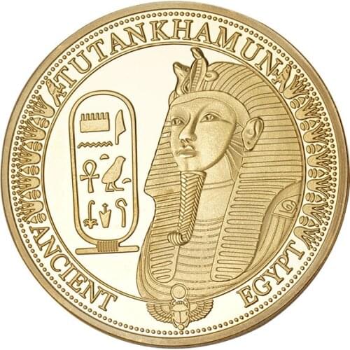 Commemorative coins for foreign trade explosions Sphinx gold and silver coins Ancient Egyptian pharaoh coins Metal badge gifts