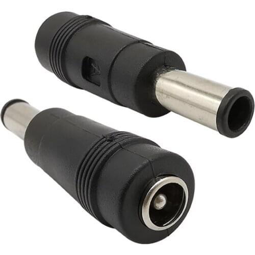 DC Socket DC 5.5x2.1mm Female to DC 6.0x4.4mm Male Power Conversion Head Power Plug Jack Adapter Connector for Laptop Charging