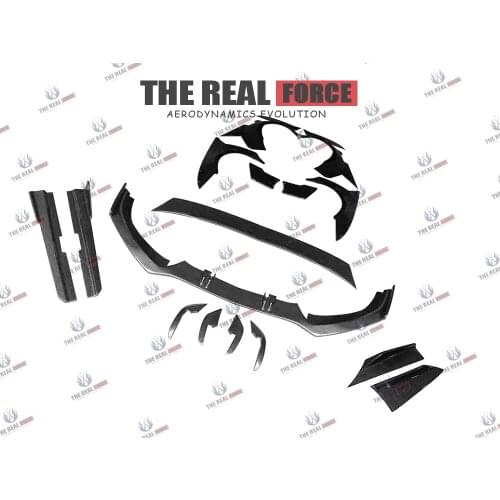 Suitable For 11-13 Audi RS7 TRF Carbon Fiber Full Lip Widebody Body Kit - Front Lip Side Skirts Rear Apron Fender Flares