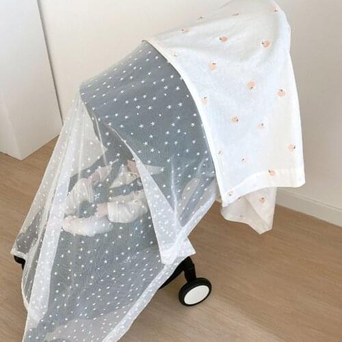 Durable Baby Stroller Mosquito Net For Bassinets ,Cradles ,Playards Windshield Sunshade Cloth Breathable Baby Car Seat Cover