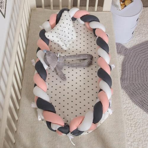 Multi-color Nest Cot Kids Cradle Portable Baby Crib Folding Baby Bed Babies Cot Bassinet Cotton Crib for Baby Infant Bedding