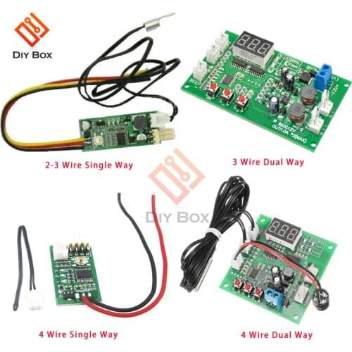 DC 12V 3/4 Wire PWM Fan Temperature Control Speed Controller Single/Dual Way Speed Controller Temperature Control Governor