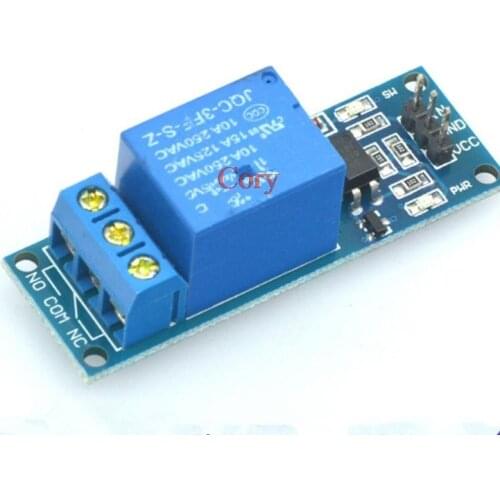 DIY MCU 1 Channel Isolated Optocoupler Low Level Trigger Relay Module 5V 12VDC 24V
