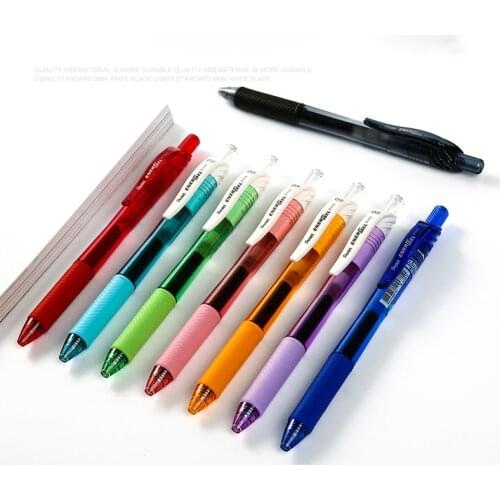 Pentel EnerGel Liquid Color Gel Pen BLN105 Quick Drying Pen Press Rollerball 0.5mm Metal Needle Tip Pen Office School Supplies