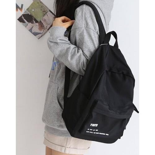 NUFANGU Simple Classic Lovers Desgin Good Quality Girls Oxford Backpack College Student School Book Bag Women Travel Teenager