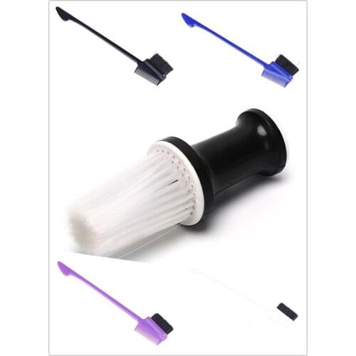 2020 Hot Plastic Handle Hairdressing Soft Hair Cleaning Brush Barber Neck Duster Broken Hair Eyebrow Comb Hair Styling Brush