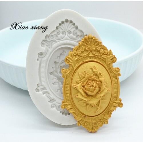 3D Rose Flower Silicone Cake Molds Flowers Fondant Mold Cupcake Jelly Candy Chocolate Decoration Baking Tools Moulds FM2087