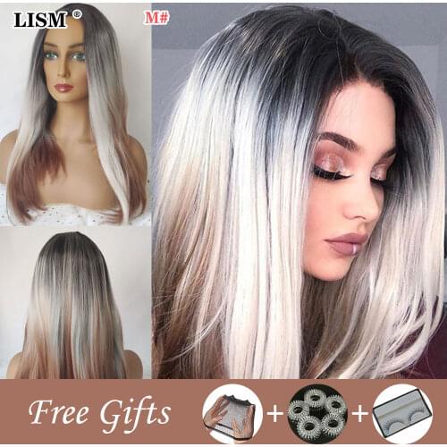 Synthetic Hair with Bang Wigs for Women Red Long Straight Wig Purple Lolita Avec Frange Pruik Dames Peruki Damskie Naturalne