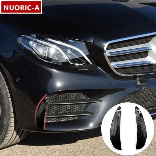 Styling Rear Bumper Grille Slats Spoiler Flap Wing Decoration Cover Trim For Mercedes Benz E Class W213 2016-2019 E43 E53 AMG