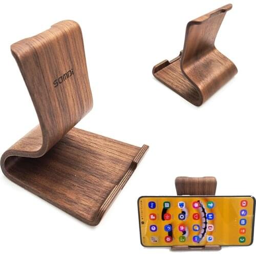 Universal Phone Bamboo Stand Holder For Samsung For Ipad For Xiaomi Wood Phone Bracket Tablet Wooden Stand Lightweight Anti-Fall