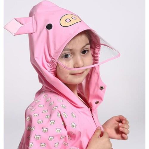 Waterproof Rain Coat Poncho Jackets Outdoors Rainsuit raincoat For Children kids Chubasqueros Students school bag