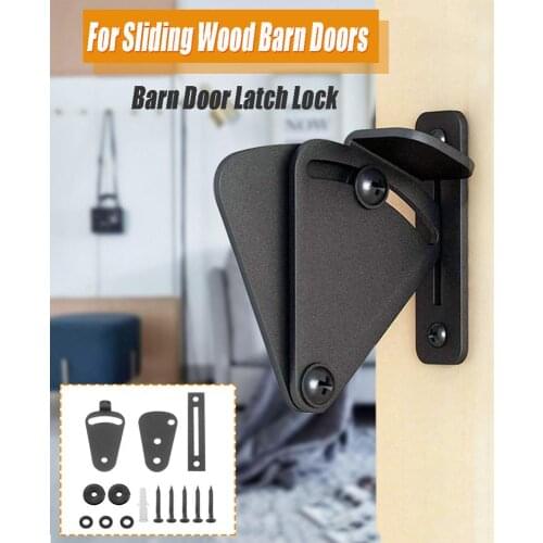 Lock for Sliding Wood / Sliding Door Barn Door Latch Gate EASY DIY Hardware Kit