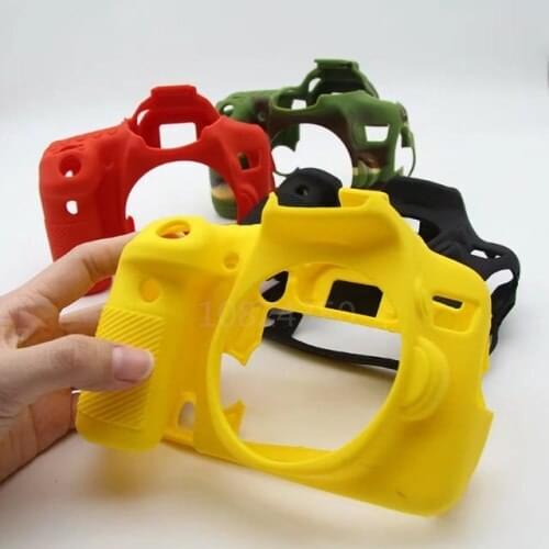 High Quality Nice Soft Silicone Rubber SLR Camera Protective Body Camera case bag for Canon 70D Leather Bag