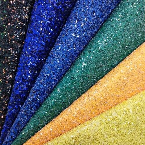 1PC 21X29CM Synthetic Letaher, Cuero Sintetico CHUNKY GLITTER LEATHER For Making Bows Accessories T98