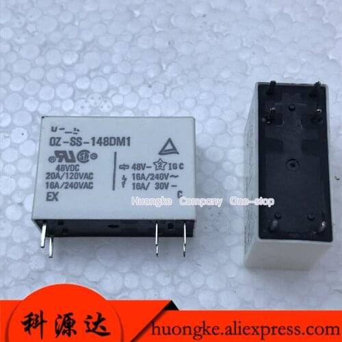 1PCS/LOT OZ-SS-148DM1 48VDC relay 6-pin 48V IN stock