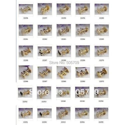 12 Pairs of gold plate fashion Cuff link Cufflinks #22444
