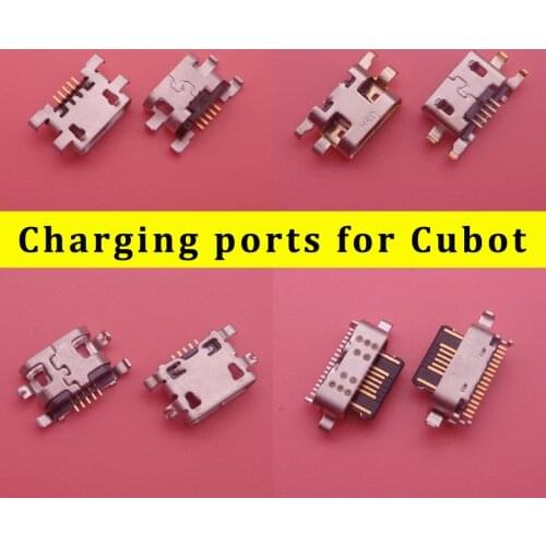 2pcs For Cubot X18 Plus king kong Nova X19 USB Connector Socket Flex Dock Charger Charging Port Assembly Repair Parts