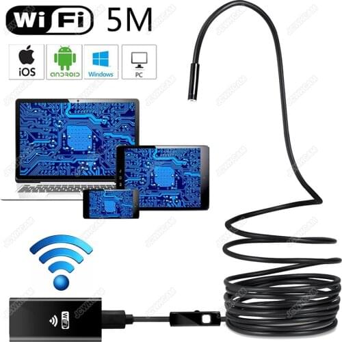 8mm 1m 2m 3.5m Wifi Endoscope Camera Wireless Endoscope Camera 720P Wi-fi Endoscope Waterproof Android iOS Smart Phone Car Pipe